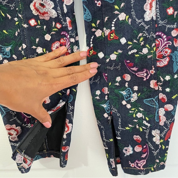 Cinq a Sept Eva Marie Embroidered Skinny Jeans bohemian - Picture 7 of 13